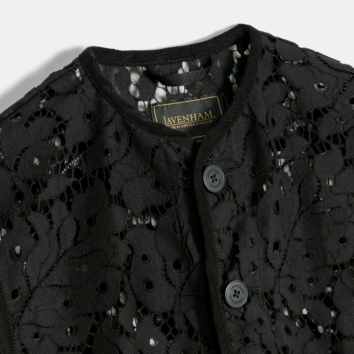 Black Edition Lace Cropped Cocoon Thornham - Image 8