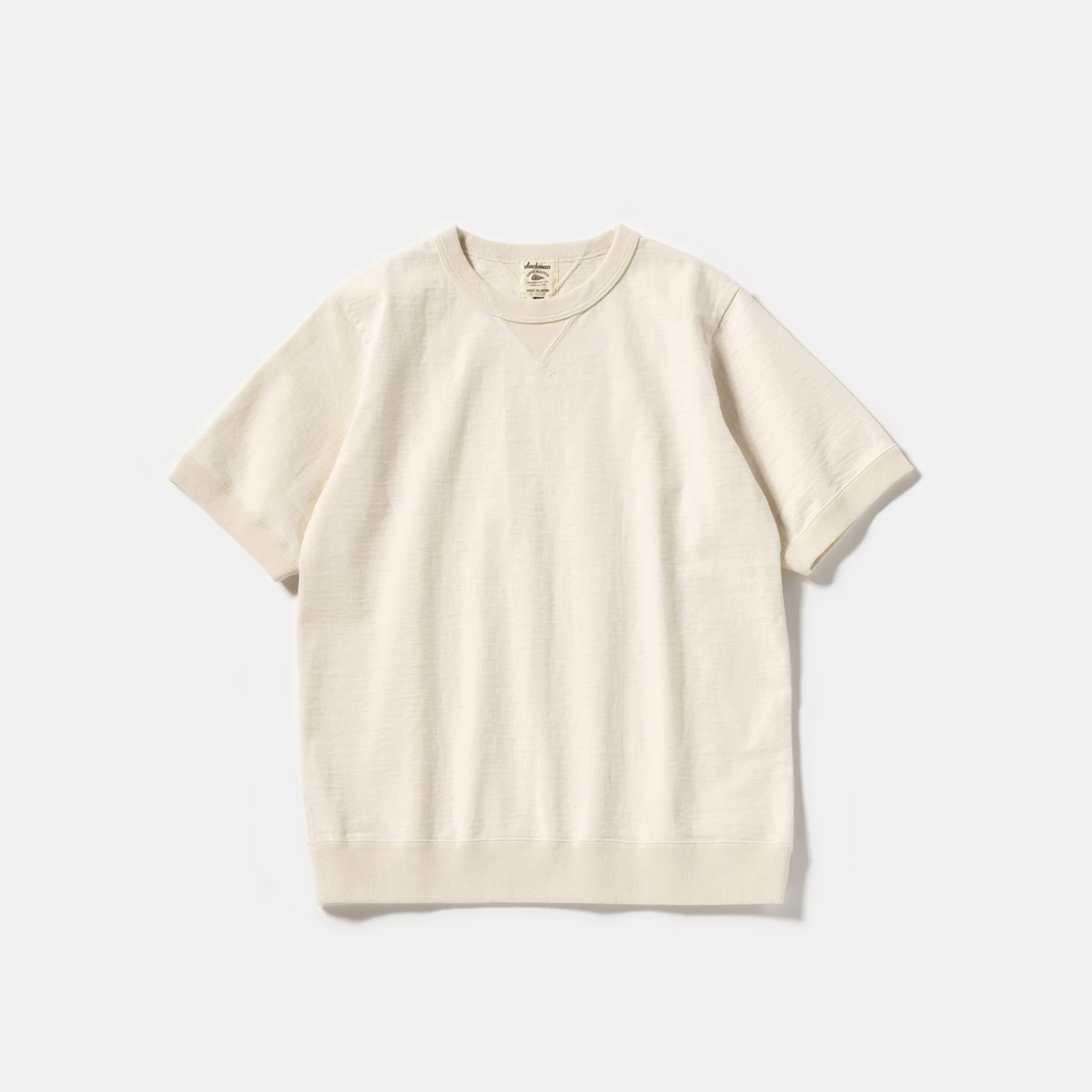 Jackman Dotsume Rib T Shirt Short Sleeve
