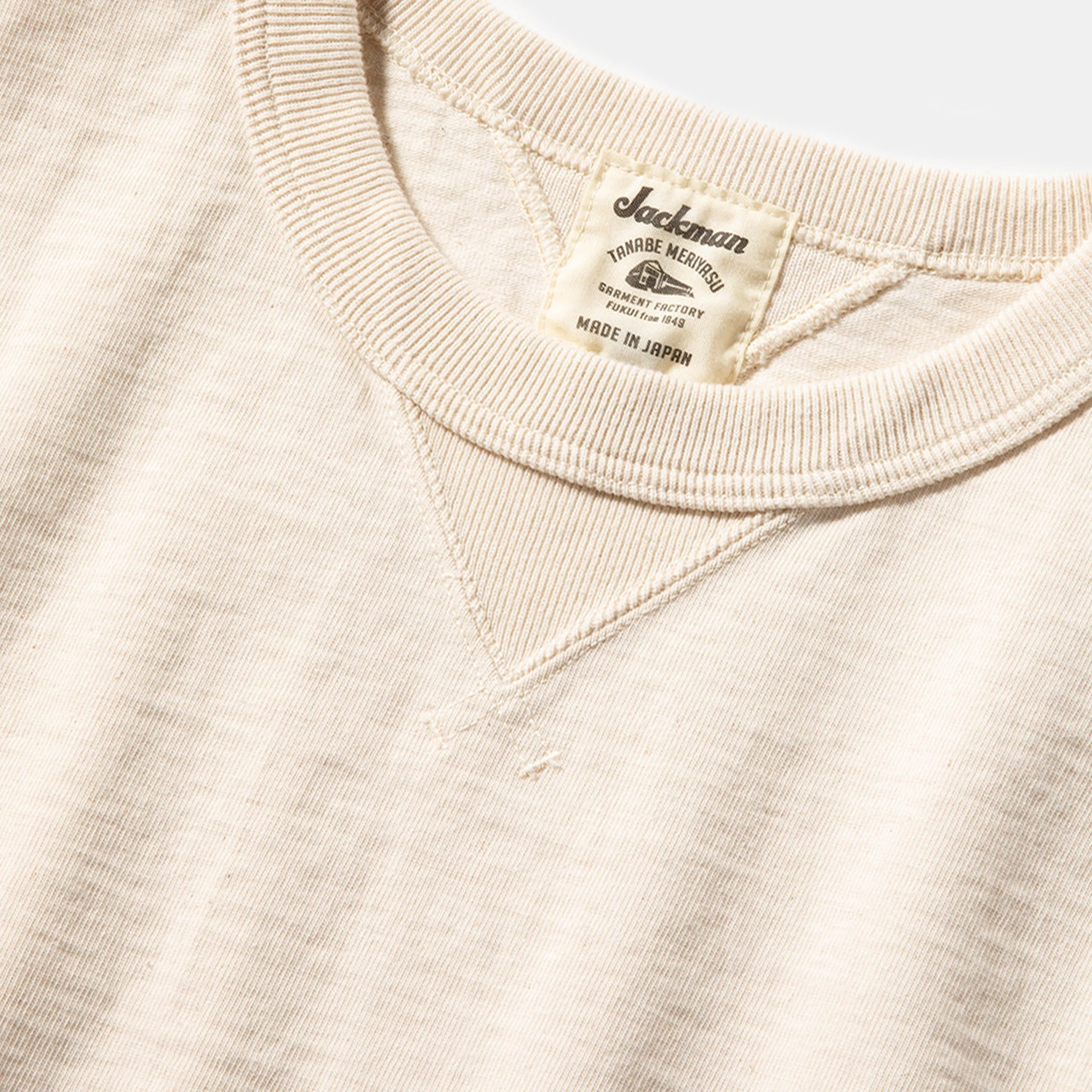 Jackman Dotsume Rib T Shirt Short Sleeve - Image 2