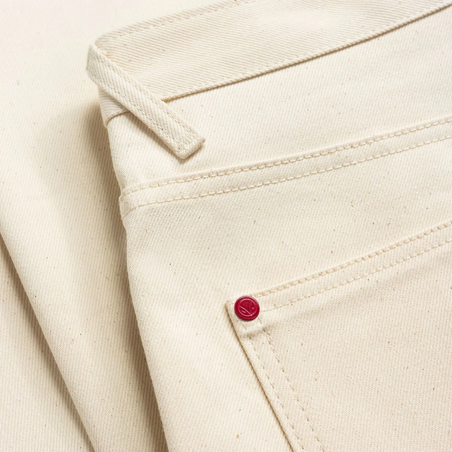Hiut Denim Ecru Unisex Jeans - Image 10