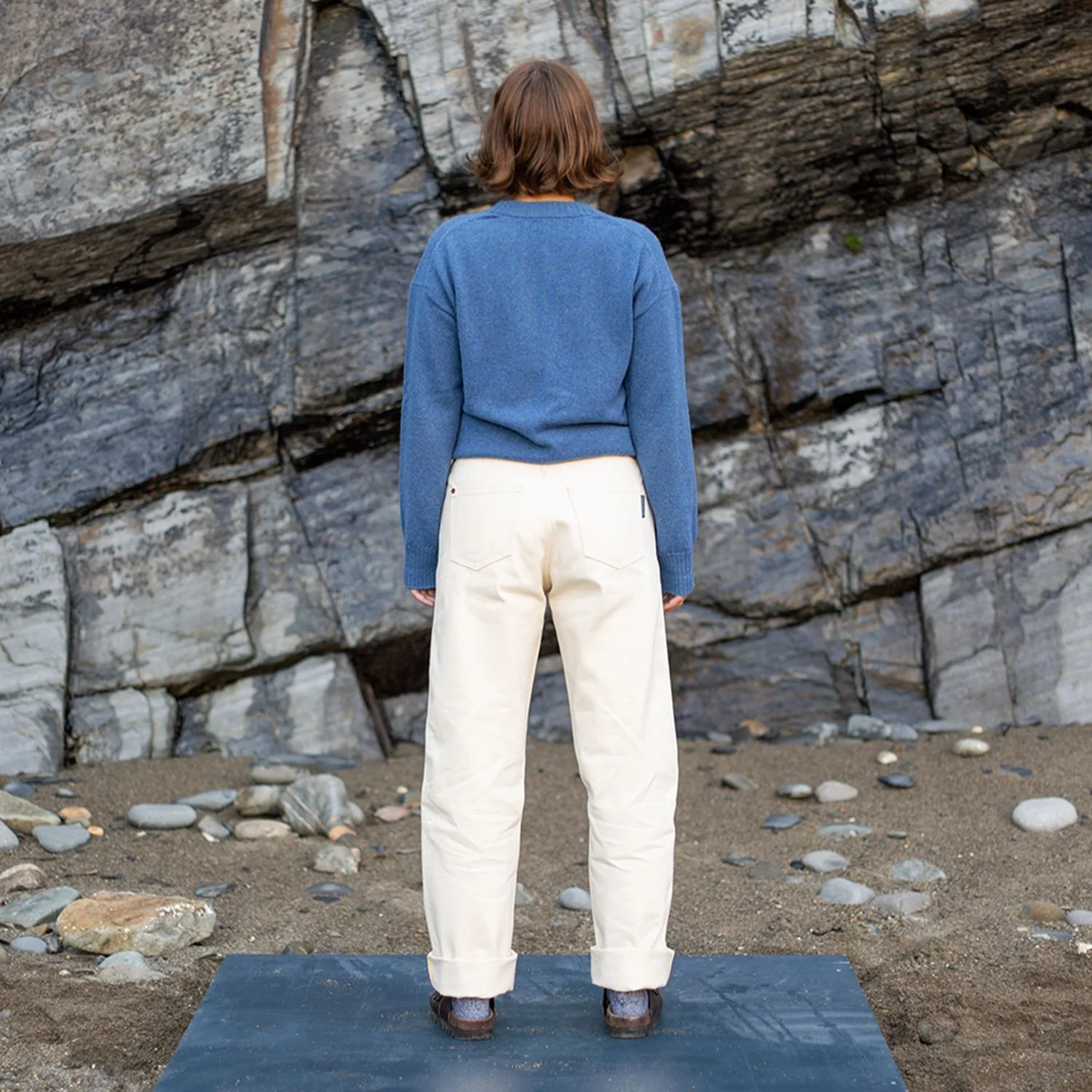 Hiut Denim Ecru Unisex Jeans - Image 7