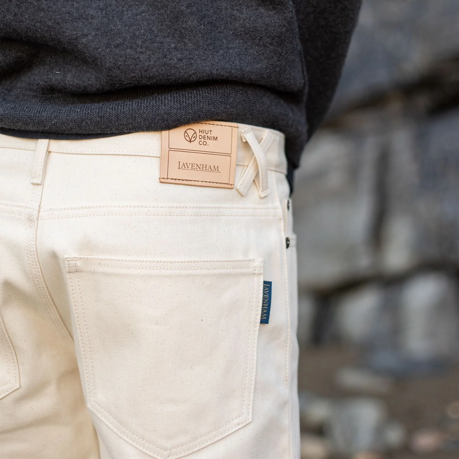 Hiut Denim Ecru Unisex Jeans - Image 8
