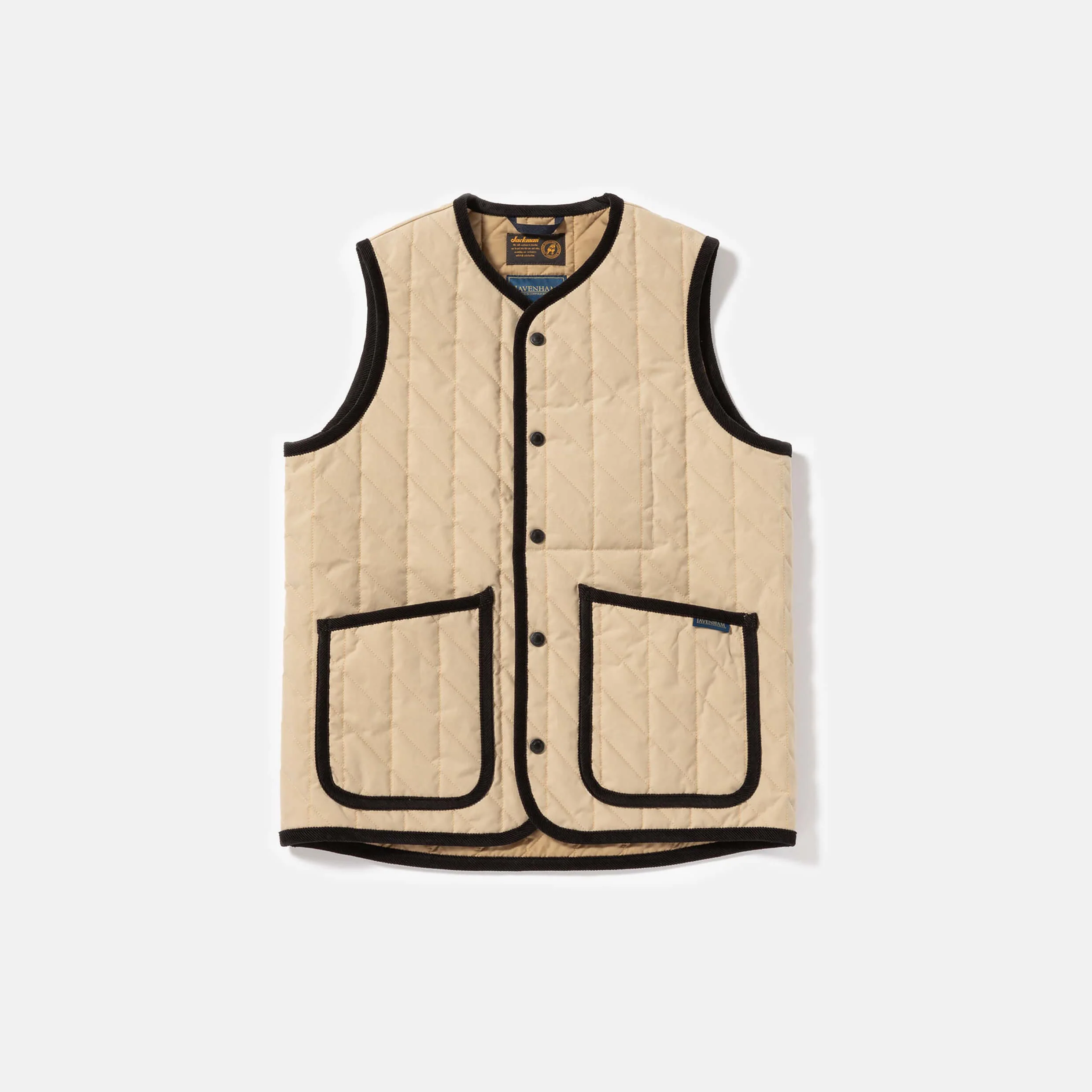 Jackman Bound Pocket Collarless Gilet - Image 6
