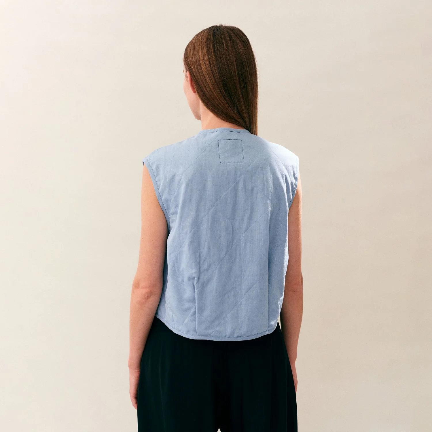 Linen Cotton Cropped Cocoon Thornham - Image 6