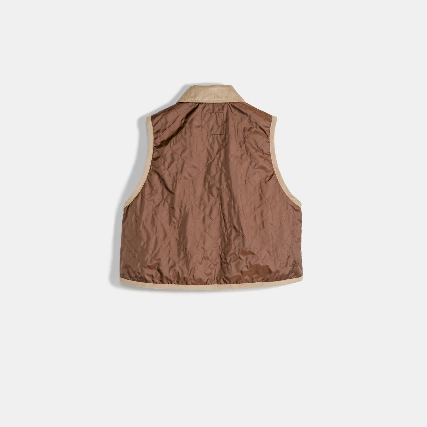Unwadded Cropped Raydon Gilet - Image 10