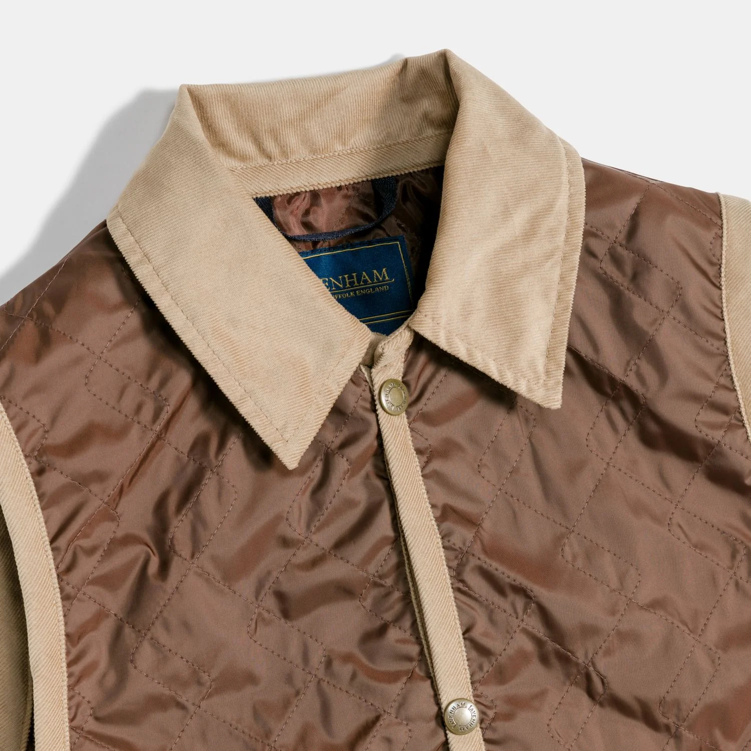 Unwadded Cropped Raydon Gilet - Image 7